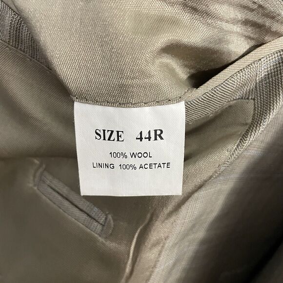 Ermenegildo Zegna 44R Tan Glen Check Wool 3-Button Dual-Vent Sports Coat - Picture 9 of 10